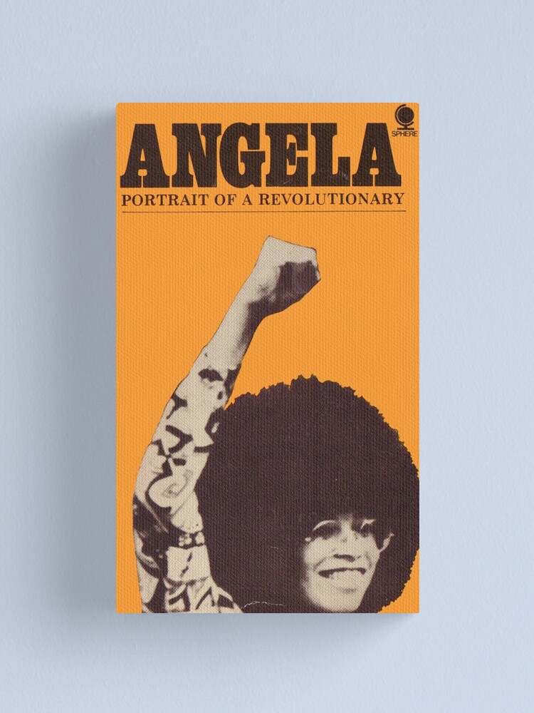 Impression sur toile ''Angela Davis - Portrait d'un révolutionnaire' : autre vue