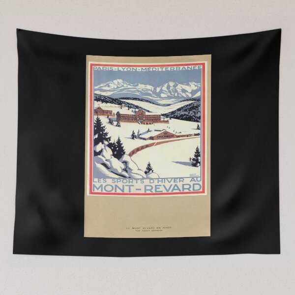 Item preview, PLM Mont-Revard vintage travel poster designed and sold by stickart-marek.