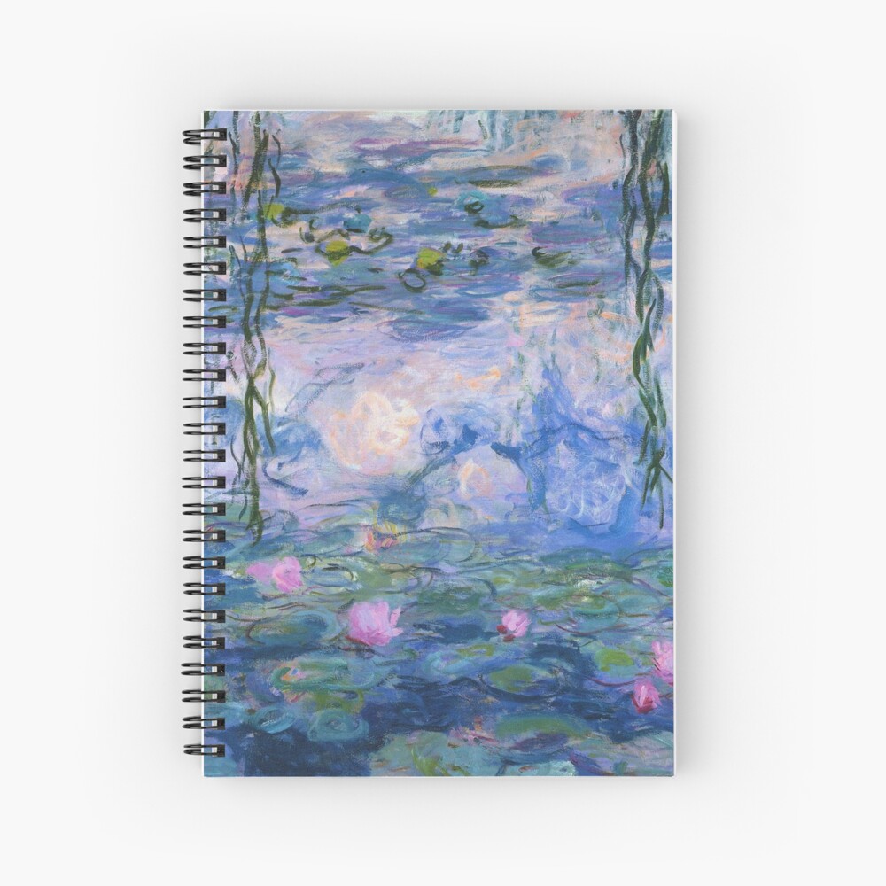 "Claude Monet - Water Lilies" Spiral Notebook for Sale by artcenter ...