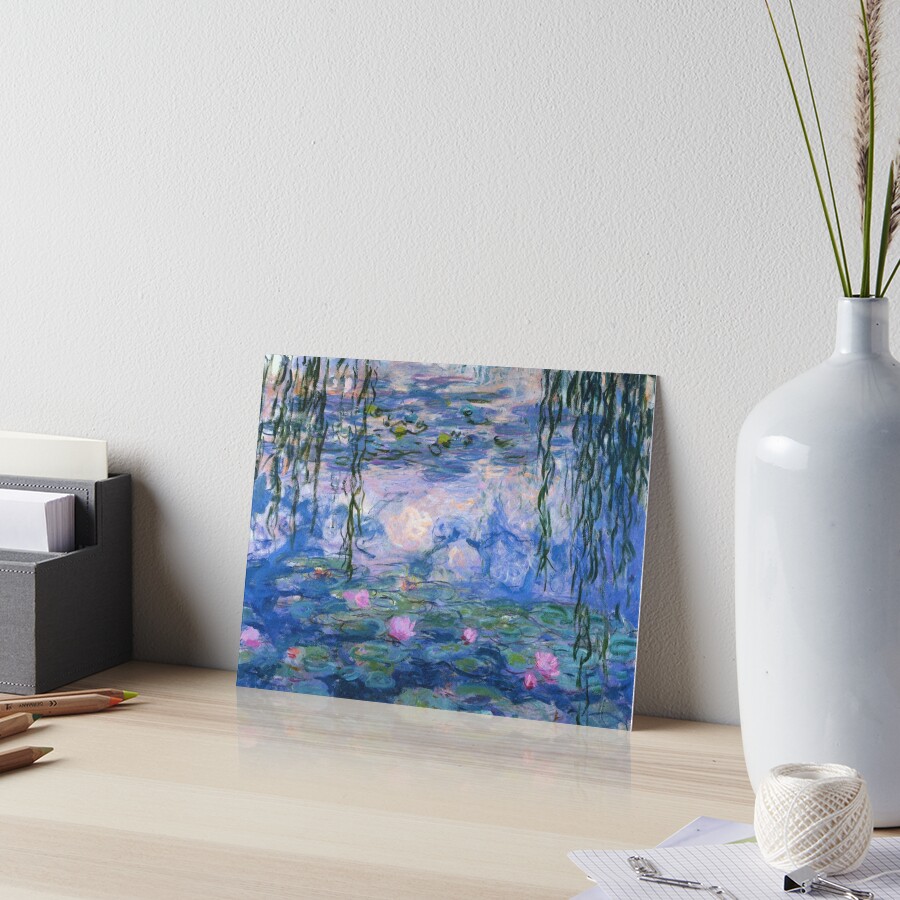 Claude Monet - Water Lilies Art Board Print