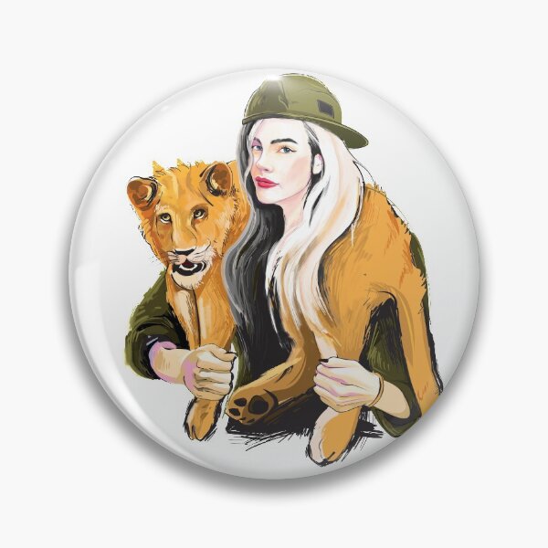 Item preview, Leo horoscope girl with a lion cub designed and sold by WULFLAND ARTS.