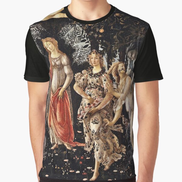 Botticelli - La Primavera (Spring) (1481 - 1482) Graphic T-Shirt