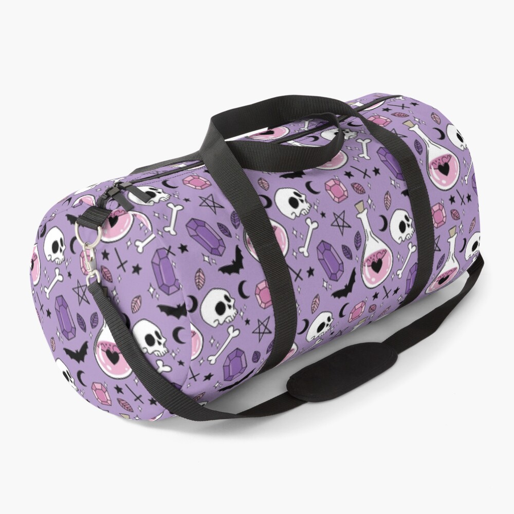 "Bats, Bottles & Bones Pattern" Duffle Bag for Sale by prouddaydreamer
