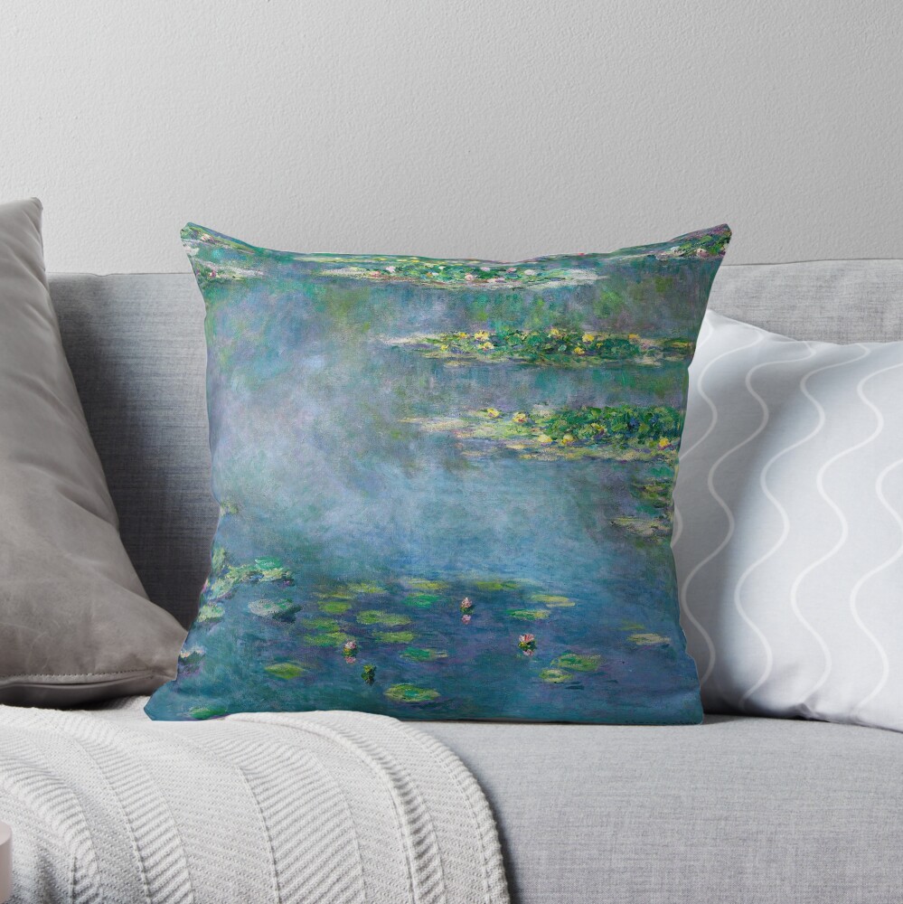 Claude Monet - Water Lilies Throw Pillow