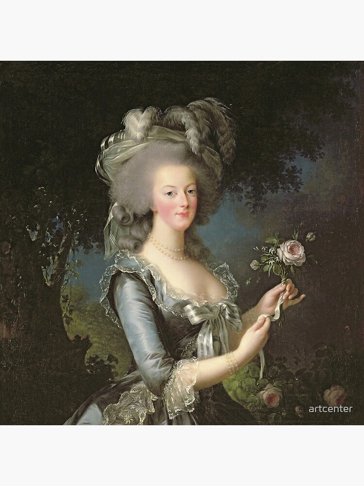 Elisabeth Louise Vigee - Lebrun - Marie Antoinette (1755 ) With A Rose  Tote Bag for Sale by artcenter