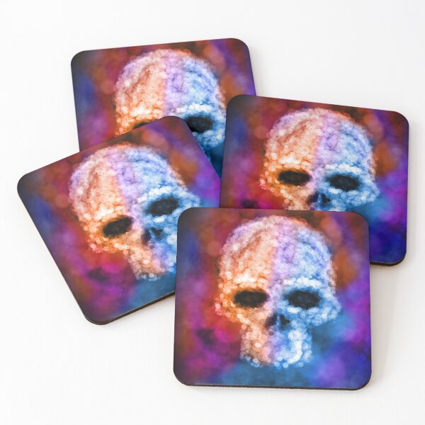 Item preview, Abstract Colorful Bokeh Skull designed and sold by Maks08.