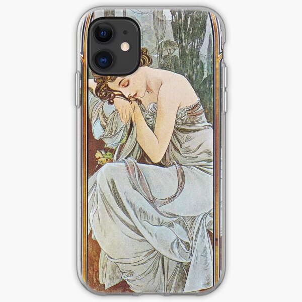 Alphonse Mucha - Nocturnal Slumber iPhone Soft Case