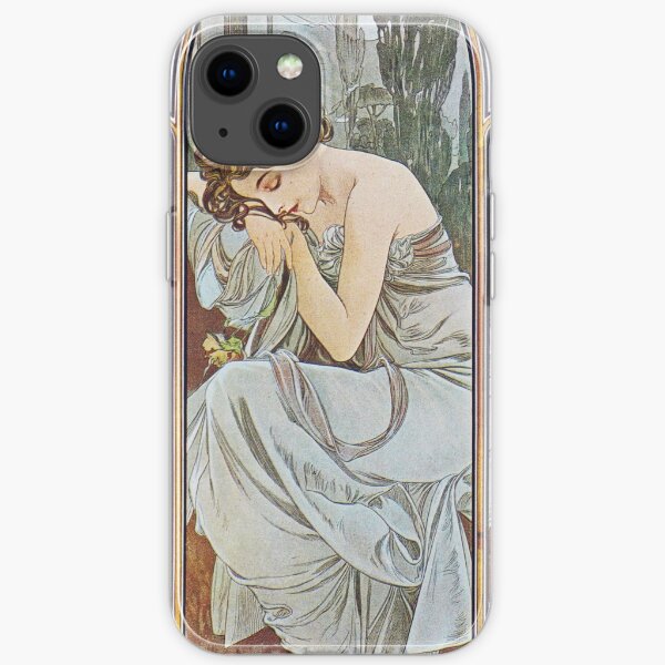Alphonse Mucha - Nocturnal Slumber iPhone Soft Case