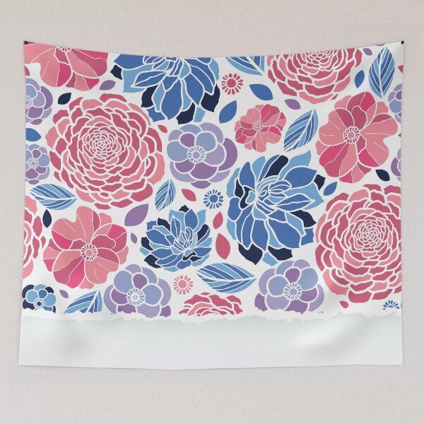 Artikelvorschau, Zerrissene nahtlose Blumentextur aus Papier entworfen und verkauft von mayankdozdesign.