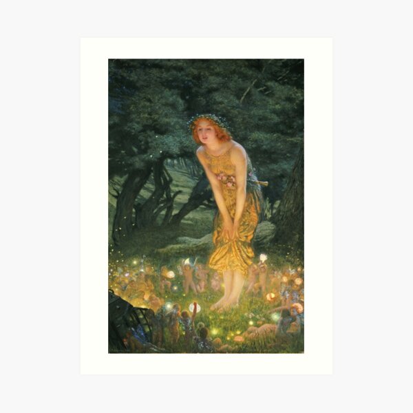 Edward Robert Hughes - Midsummer Eve Art Print
