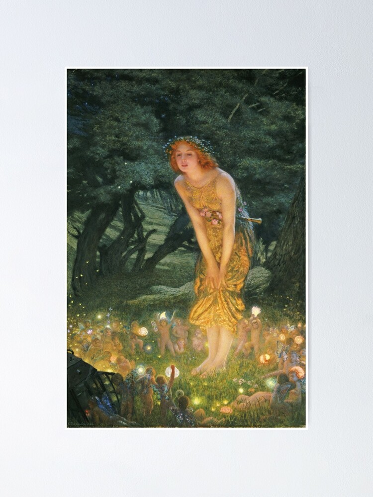 Alternate view of Edward Robert Hughes - Midsummer Eve Poster