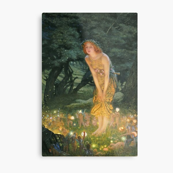 Edward Robert Hughes - Midsummer Eve Metal Print