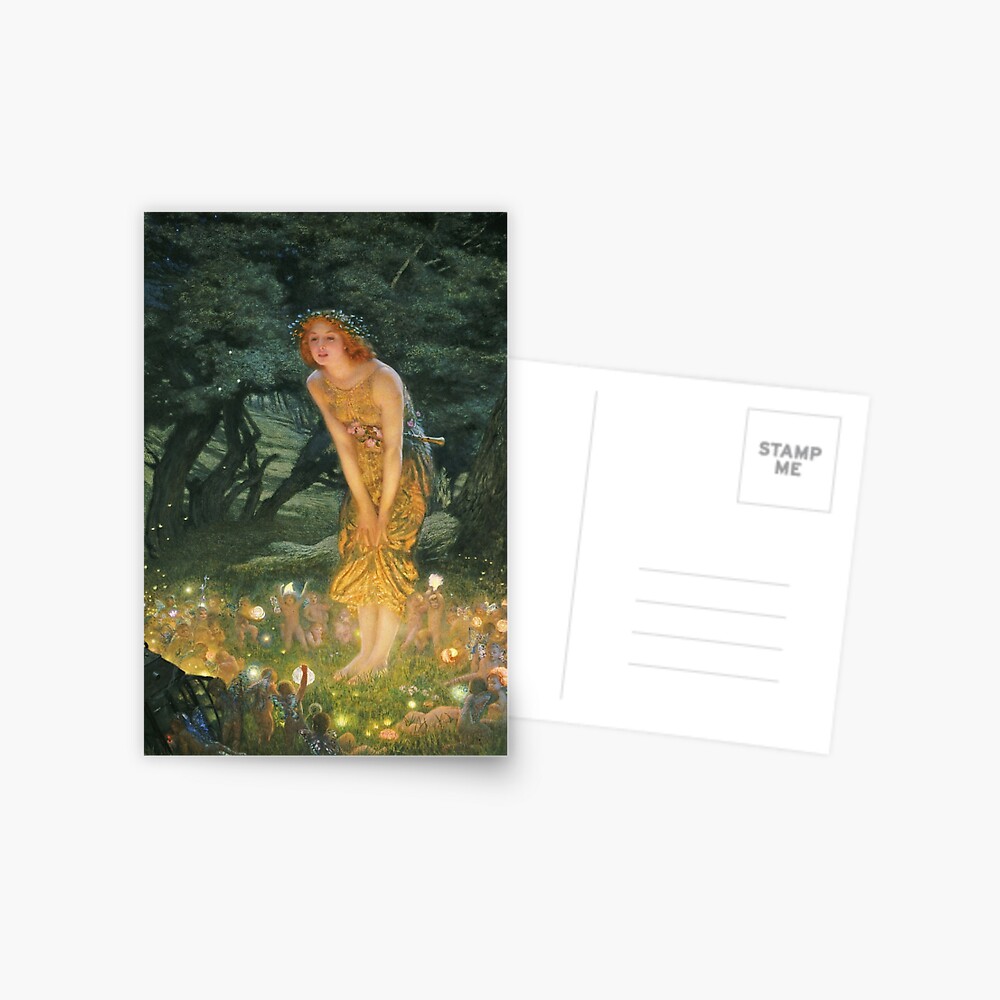 Edward Robert Hughes - Midsummer Eve Postcard