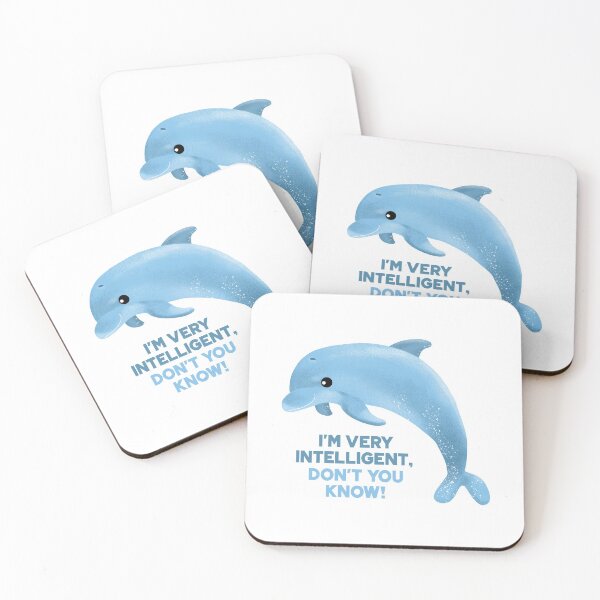 Item preview, Intelligent Cute Leaping Dolphin designed and sold by VicEllisArt.