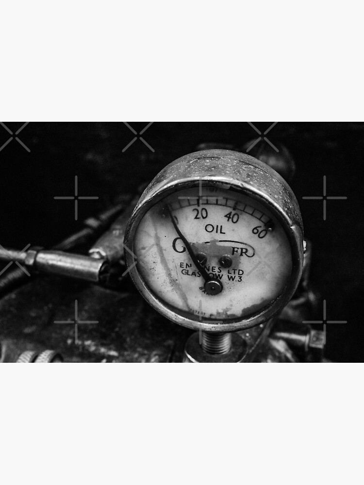 "Oil Pressure Gauge" Sticker by Carolann88 Redbubble