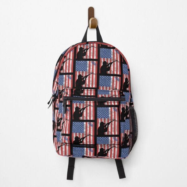 Item preview, Skeet Clay Shooting Pigeon Trap Bird Hunters PULL! U.S. Flag designed and sold by TopTeeShop.