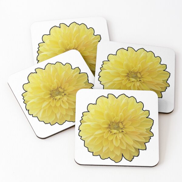 Item preview, Beautiful yellow dahlia with black borders designed and sold by MargheritaLidia.