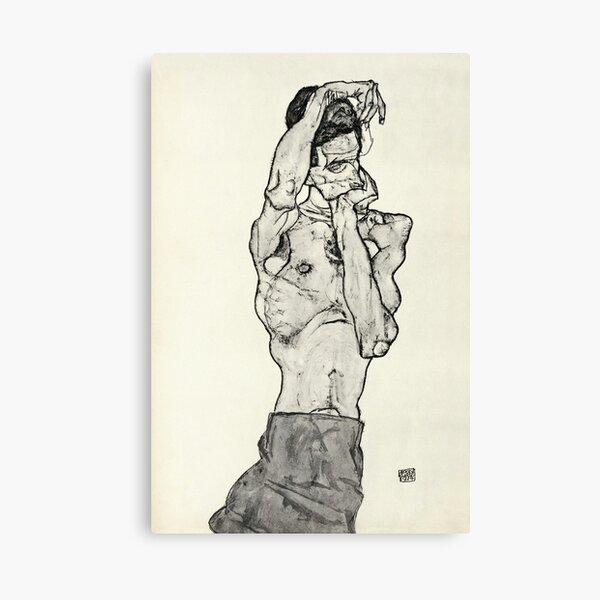 Egon Schiele - Zeichnungen II 1914 Canvas Print