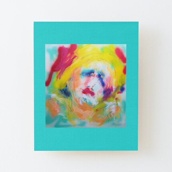 Der Clown Aufgezogener Druck auf Holz