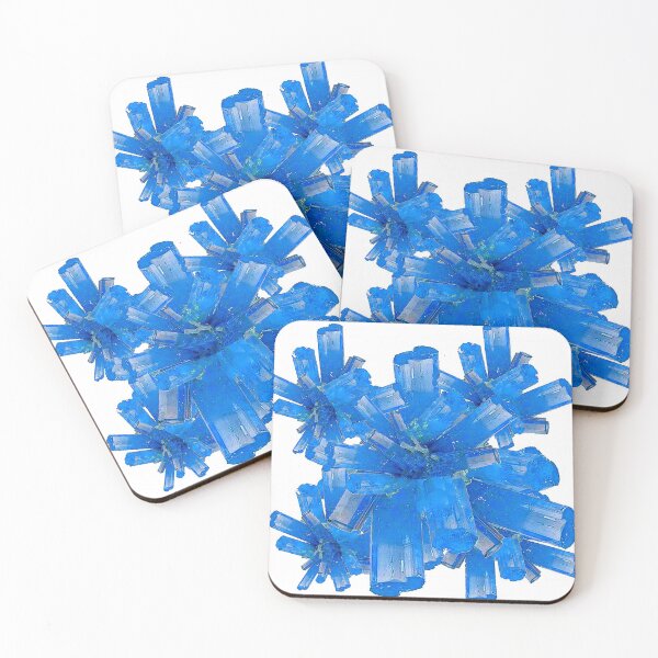 Item preview, BEAUTIFUL DELICATE AQUA CRYSTAL CLUSTER ON WHITE designed and sold by sharlesart.