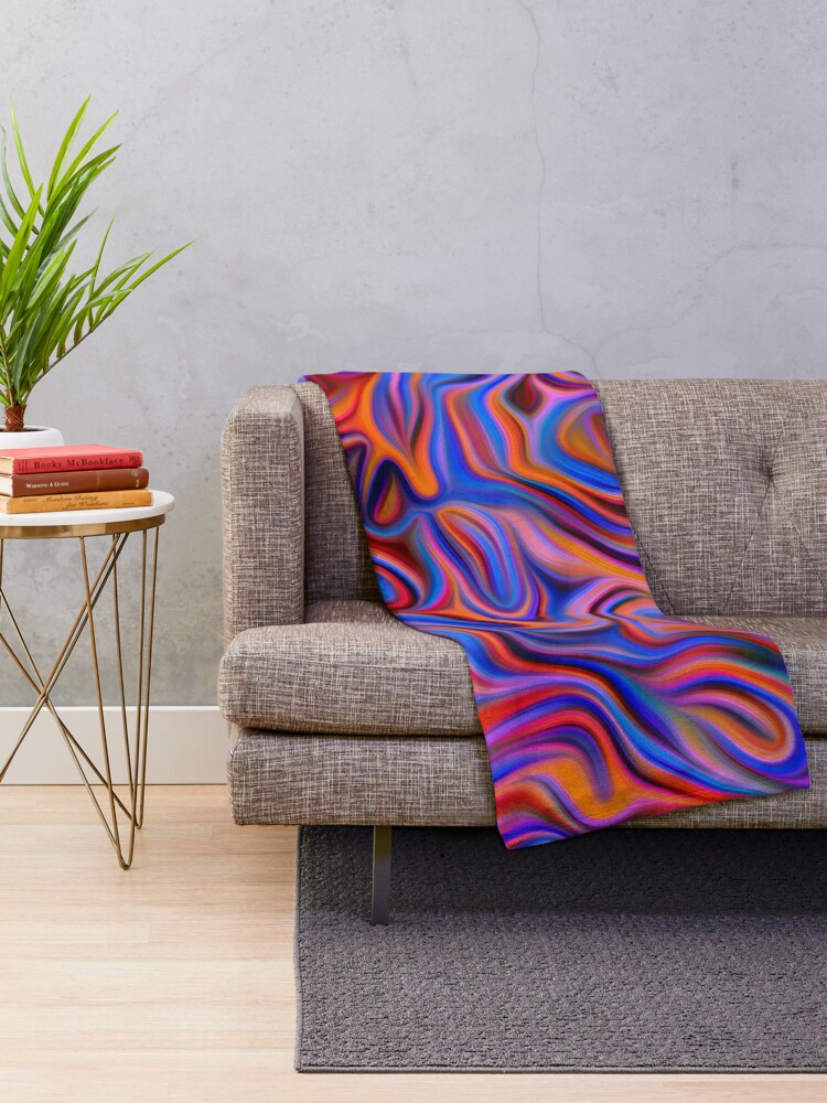 Alternate view of Abstractions of abstract abstraction Throw Blanket
