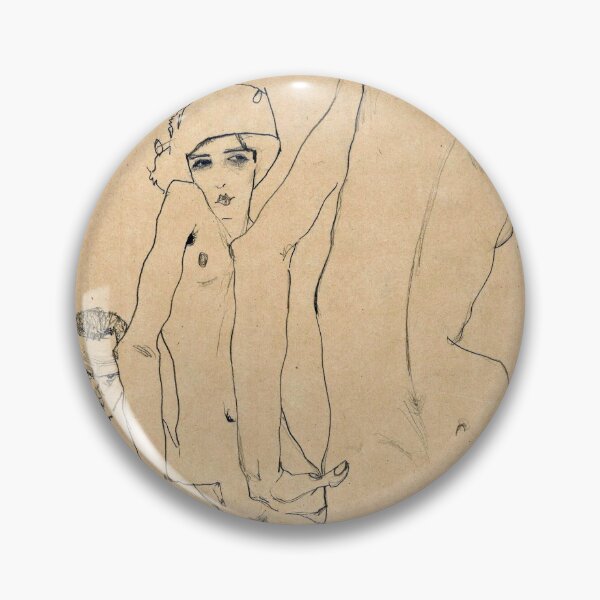 Item preview, Egon Schiele - Schiele With Nude Model Before The Mirror, 1910 designed and sold by artcenter.