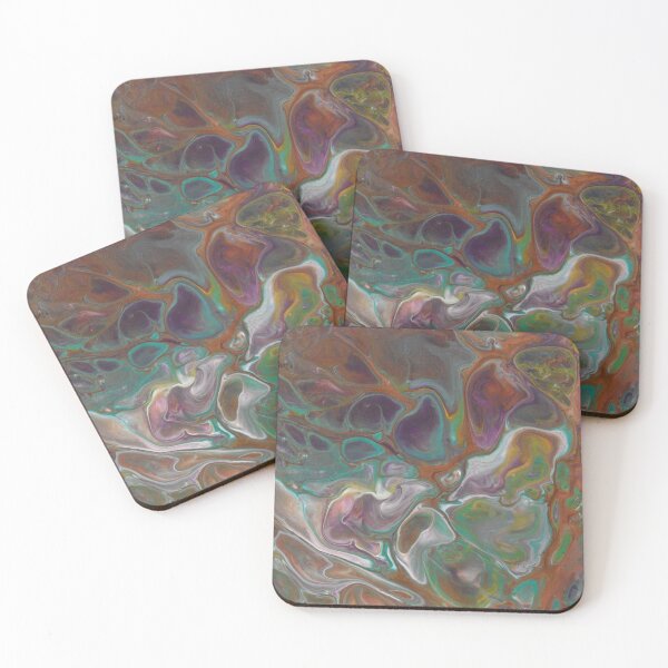 Item preview, Galaxy abstract acrylic pour designed and sold by KerrieWebb.