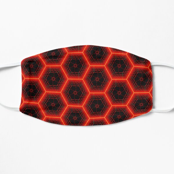 Futuristic honeycomb red Mask