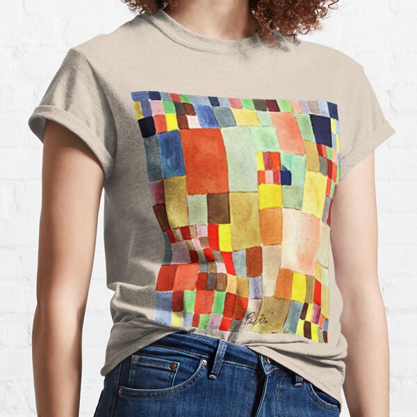 "Flore sur sable" | Bloc de couleur inspiré de Paul Klee T-shirt classique