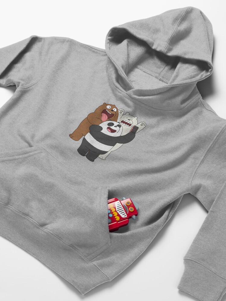 Alternate view of We Bare Bears Kids Pullover Hoodie