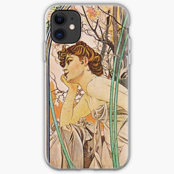 Alphonse Mucha - Evening Reverie iPhone Soft Case