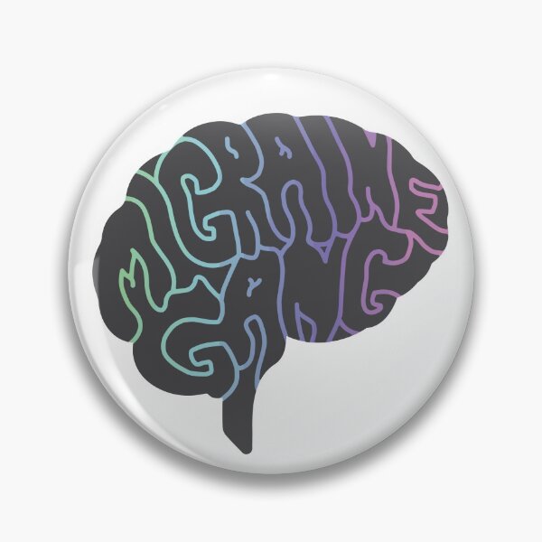 Item preview, Bright Outline Migraine Gang Brain designed and sold by VirusOfIris.
