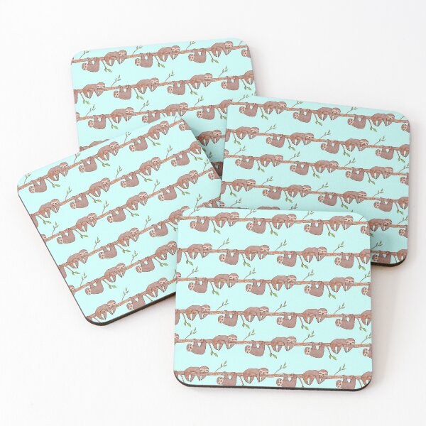 Item preview, Baby Sloths hanging on Tree Pattern designed and sold by tanyadraws.