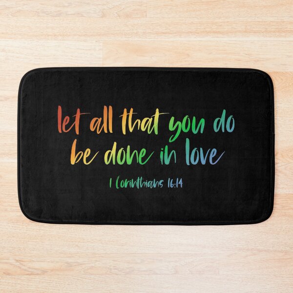 Item preview, Christian Bible Verse: Let all that you do be done in love (rainbow text) designed and sold by Ofeefee.