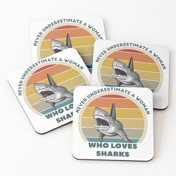 Item preview, Vintage Style - Never Underestimate A Woman Who Loves Sharks designed and sold by anass002.