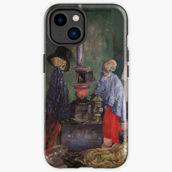James Ensor - Skeletons Warming Themselves iPhone Tough Case
