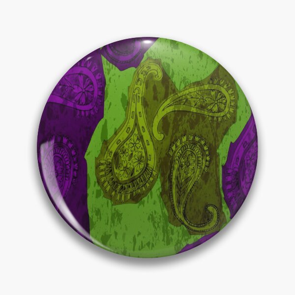 Item preview, Purple and Green Paisley designed and sold by Nickdavisinghe.