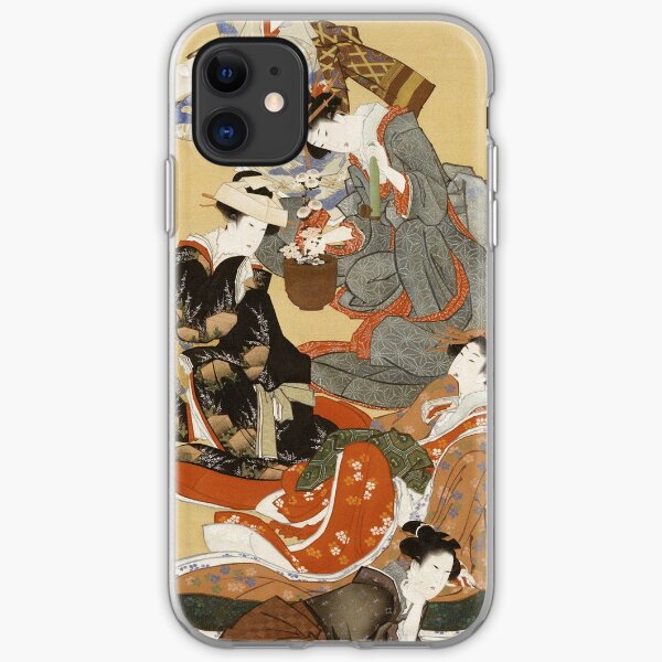 Hokusai Katsushika - Five Beautiful Women iPhone Soft Case