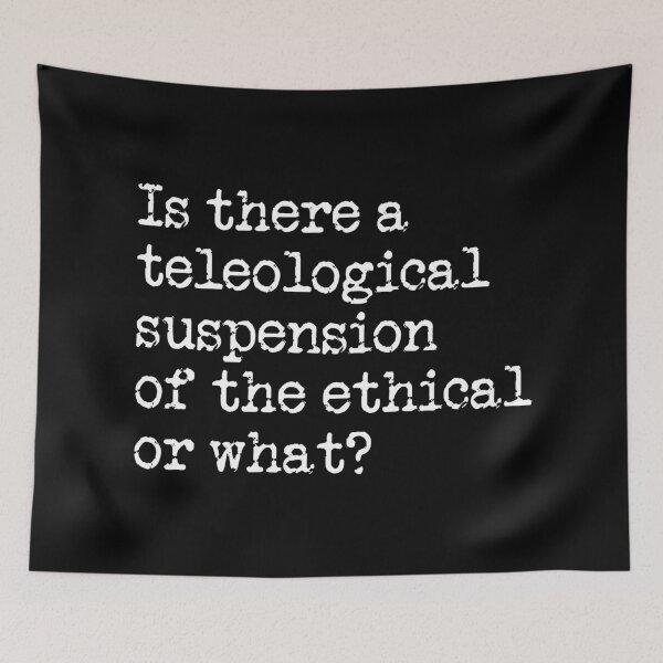 Item preview, Kierkegaard Moral Philosophy Joke  designed and sold by kierkegaard.