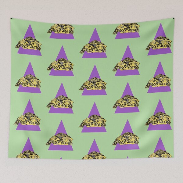 Item preview, Two Headed Yellow Bellied Slider Turtle - Pop Art - Illustration designed and sold by vernapoppy.