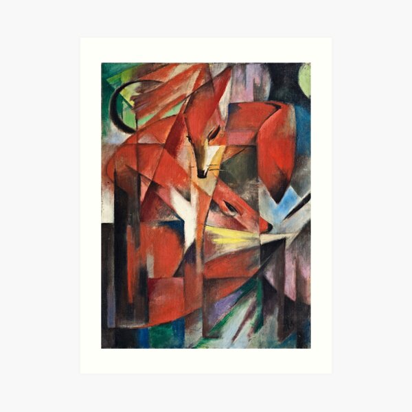 Franz Marc - The Foxes (1913) Art Print
