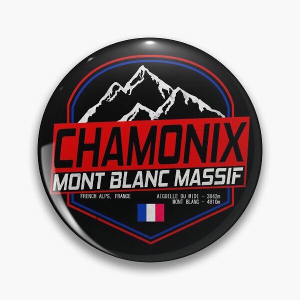 Item preview, Retro Ski Chamonix Mont Blanc France Skiing and Mountain Biking Paradise designed and sold by chriswilson111.