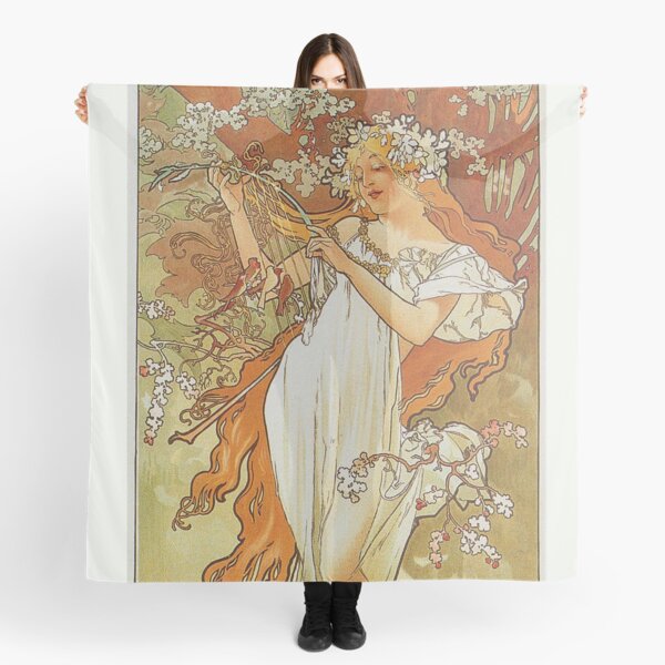 Alphonse Mucha - Spring 1896 Scarf
