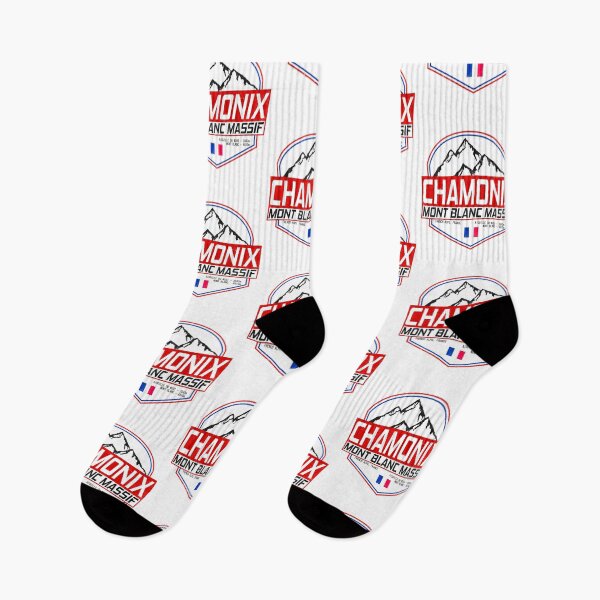 Item preview, Retro Ski Chamonix Mont Blanc France Skiing and Mountain Biking Paradise designed and sold by chriswilson111.
