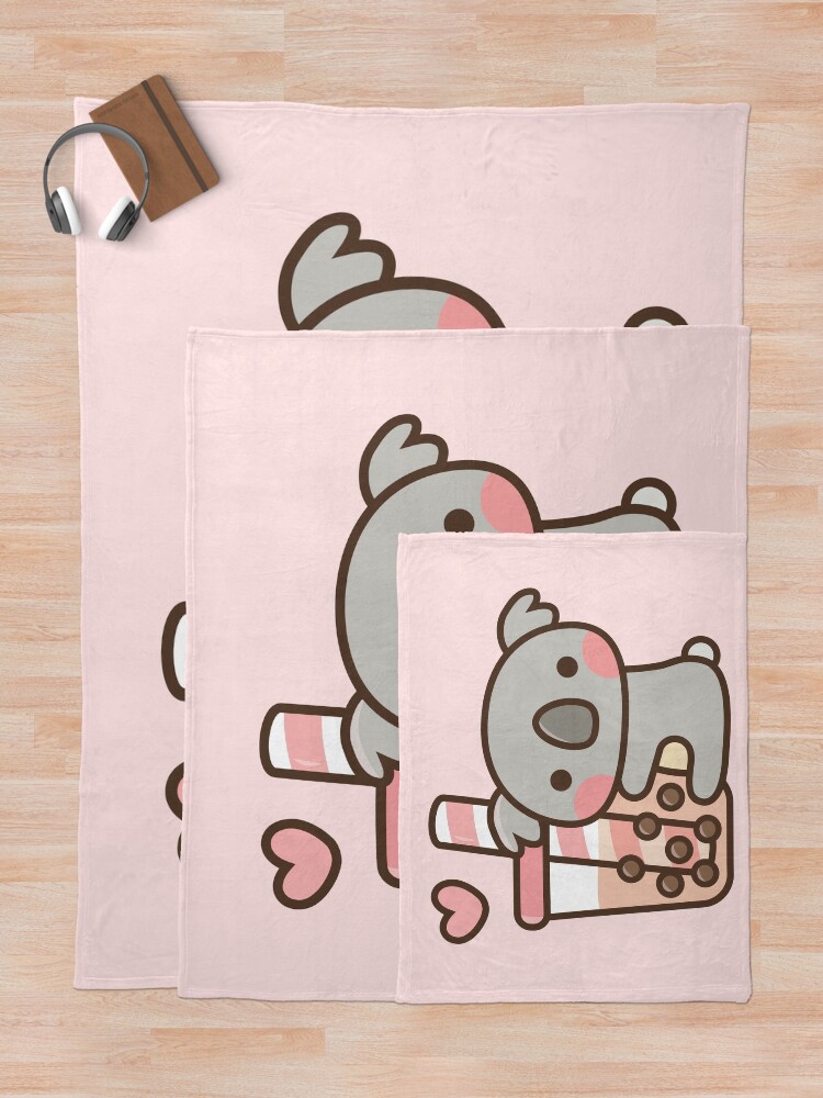 Vista alternativa de Manta Lindo oso de koala y té de burbujas