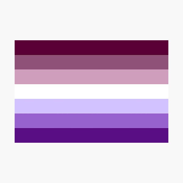 Ace Lesbian Pride Flag Photographic Print