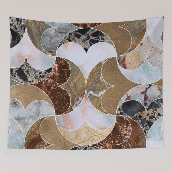 Item preview, Earth Tones Marble Tiles Pattern designed and sold by cadinera.