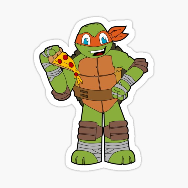 Michelangelo Mutant Ninja Teenage Turtles Stickers | Redbubble