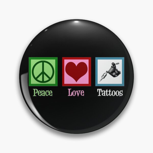 Item preview, Peace Love Tattoos designed and sold by Epic Love Designs.