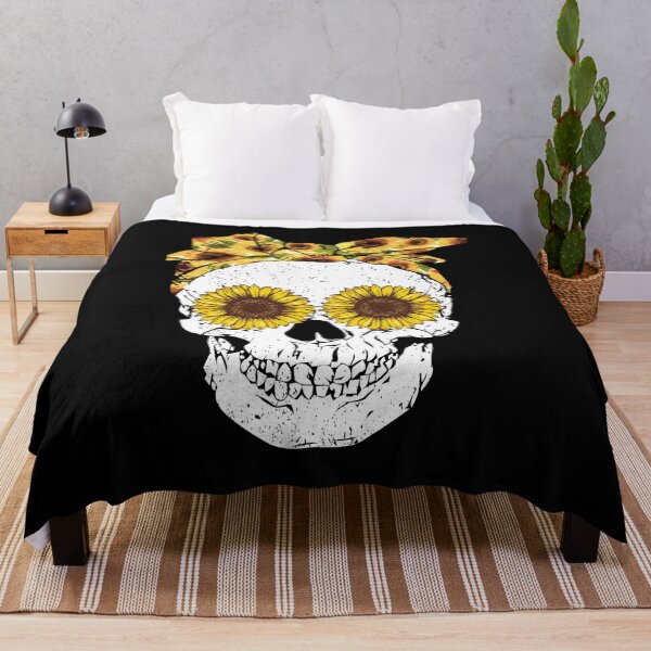 Item preview, Skull Sunflower designed and sold by BRONZELBTAYLOR.